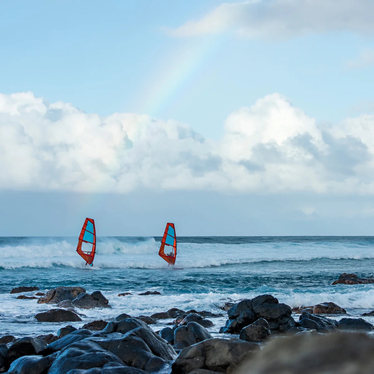 speedster sails neilpryde 2024 blue adn orange color